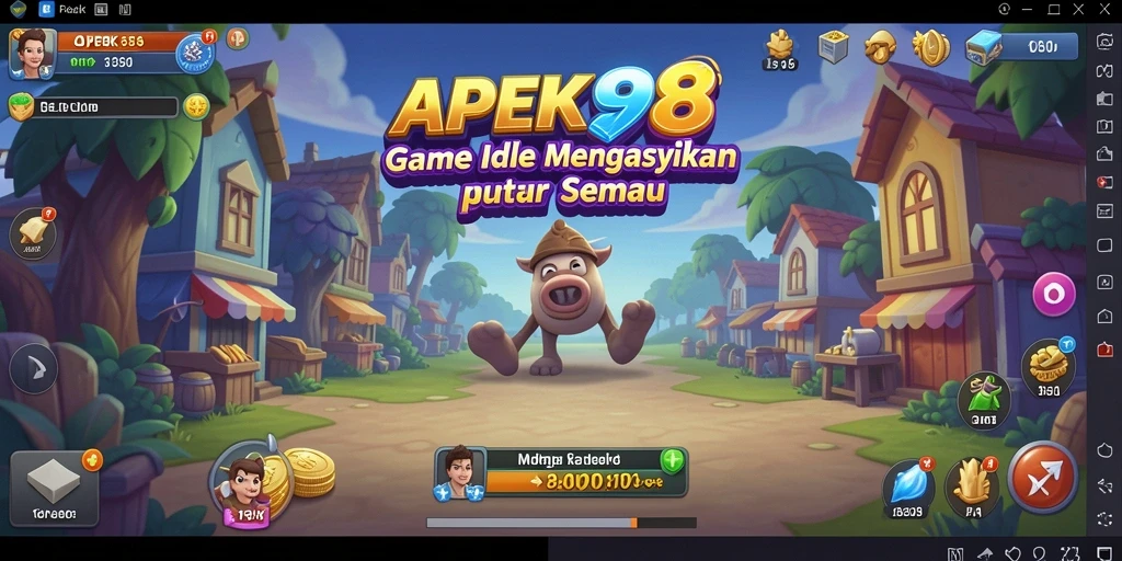 Tampilan gameplay APEK88 yang menawan dengan elemen Idle.