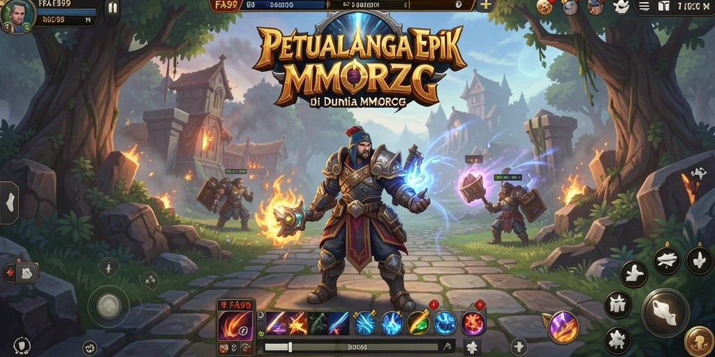 Gambaran gameplay menarik di dunia FA99 MMORPG yang menggugah selera.