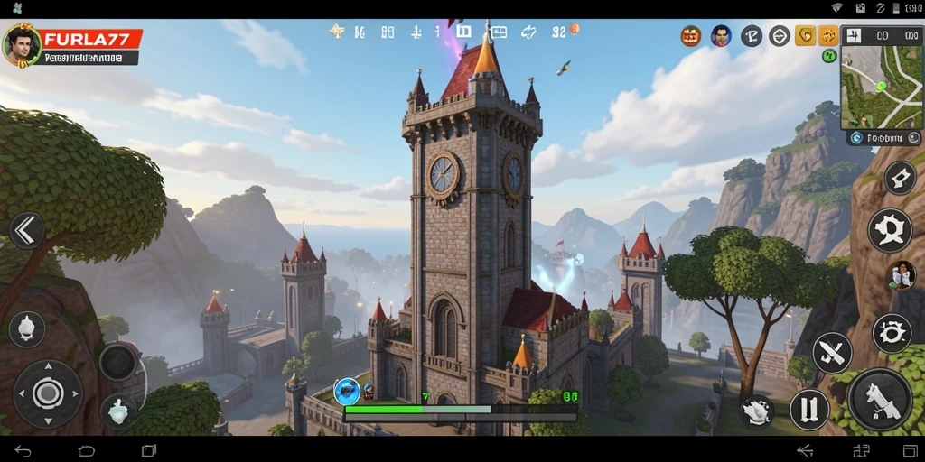 Screenshot FURLA77 menampilkan aksi gameplay Tower Defense yang mendebarkan.