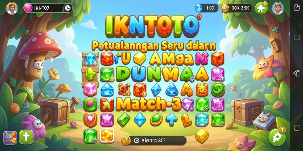 Gameplay seru dengan tantangan match-3 yang menarik.