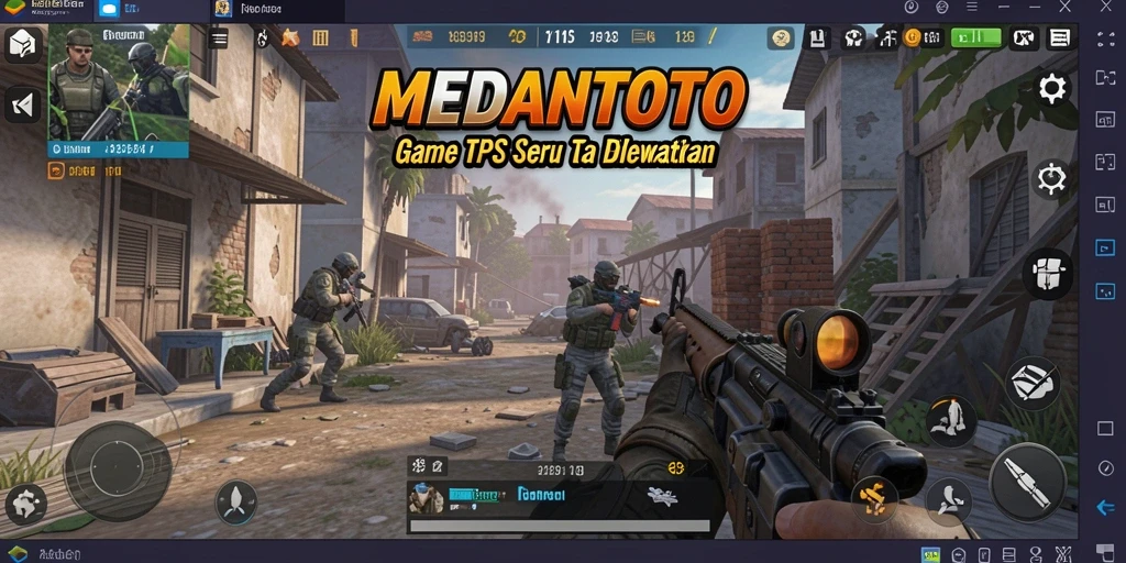 Tampilan aksi mendebarkan dalam gameplay MEDANTOTO di TPS.
