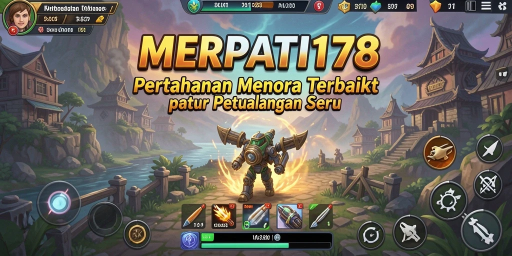 Gameplay seru dari game Tower Defense yang menantang di MERPATI178.