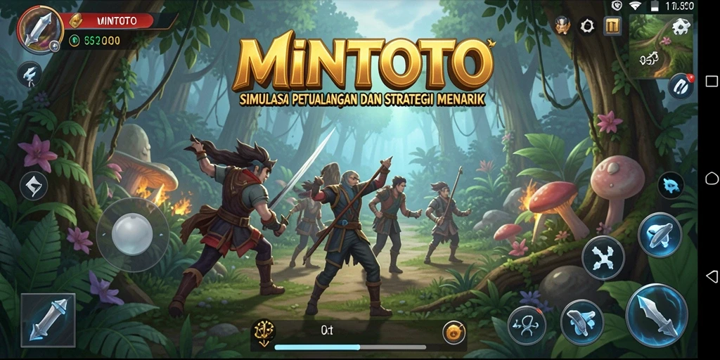 Gameplay MINTOTO menampilkan petualangan seru dengan grafis menarik.