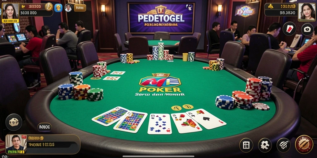 Gameplay seru dalam aplikasi Poker PEDETOGEL.
