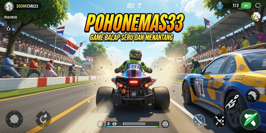 Tampilan gameplay seru dari POHONEMAS33 yang penuh adrenalin.