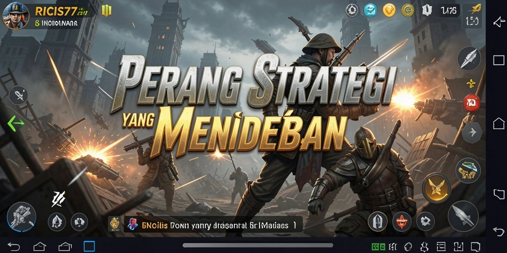 Tampilan gameplay strategis yang mengasyikkan di RICIS77.