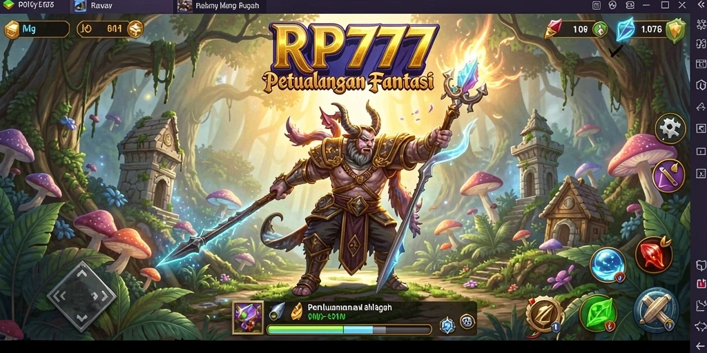 Tampilan gameplay RPG RP777 yang memukau dan dinamis.
