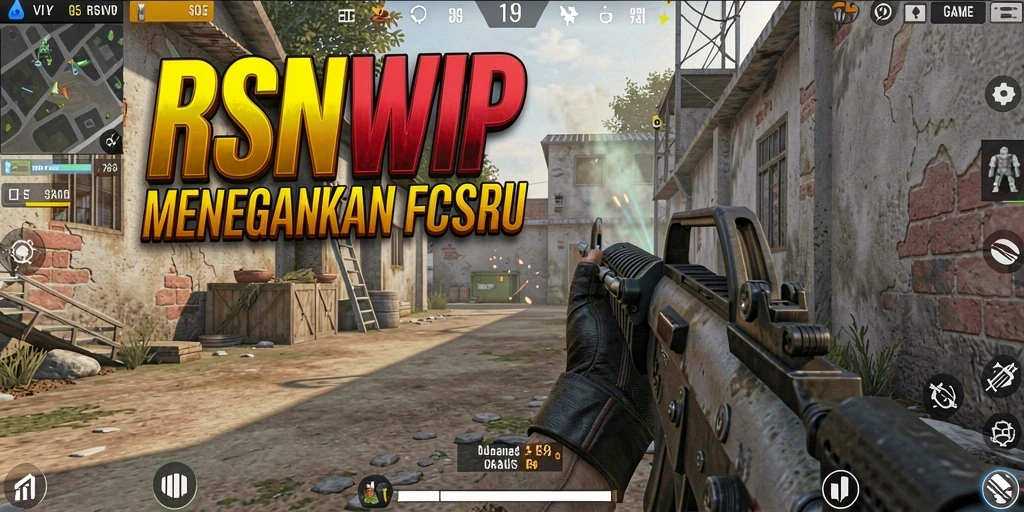 Gameplay RSNVIP menampilkan aksi tembak-menembak intens.