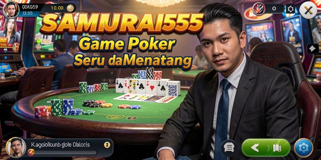 Tampilan menarik dalam permainan Poker SAMURAI555.