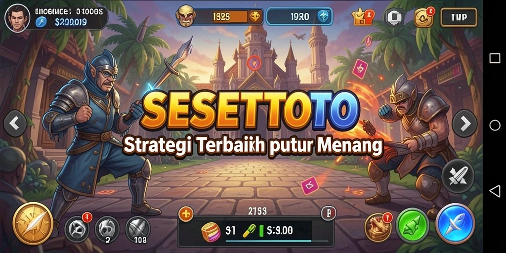 Tampilan gameplay SESETOTO yang menarik dan penuh strategi.