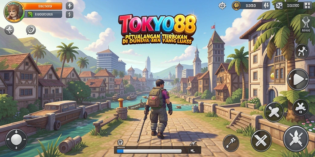 Gameplay TOKYO88 menampilkan eksplorasi Open World yang menakjubkan.