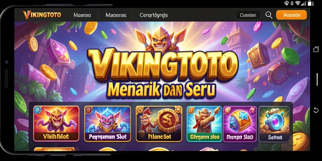 Tampilan menawan dari VIKINGTOTO yang menampilkan gameplay Slot.