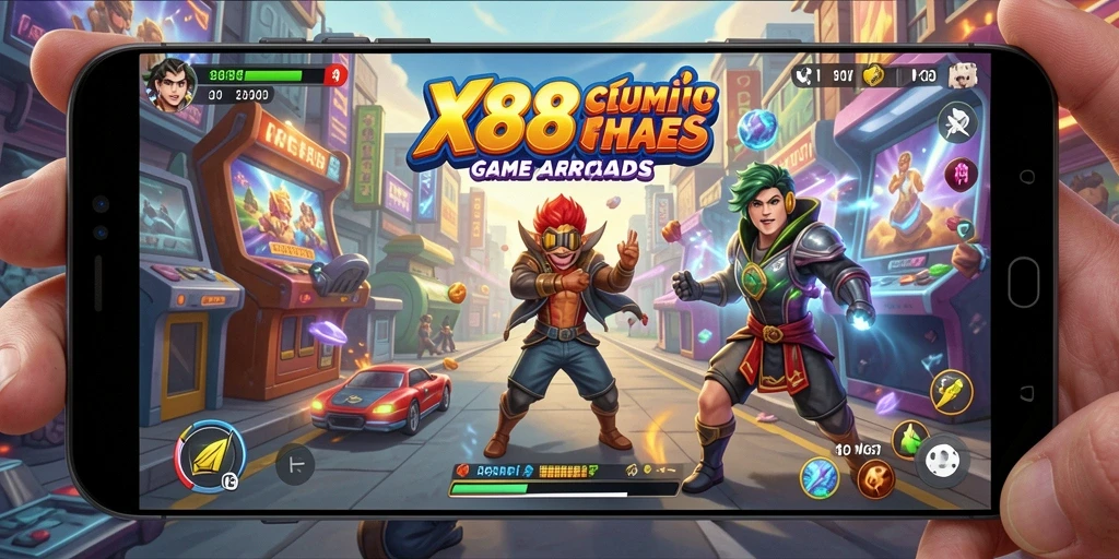 Screenshot X88 menampilkan gameplay seru dan grafik menarik dalam genre Arcade.